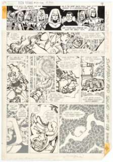 George Pérez New Teen Titans #39 Story Page Original Art (DC, 1984). A great Titans page featuring Robin - | Heritage