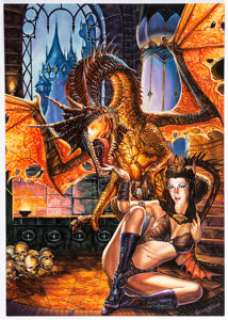 Federico Combi Dragon Song Wings of Conquest Painting Original Art (SQP, 2010). A breathtaking image of a - | Heritage