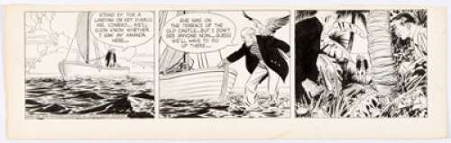 Alex Raymond Rip Kirby Daily Comic Strip Original Art dated 3-18-53 (King Features Syndicate, 1953). Captain Stone - | Heritage
