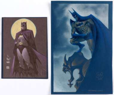 Matt Wagner and John Bolton - Batman Specialty Illustrations Group of 2 Original Art (2001). Two fine studies of - | Heritage
