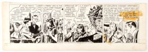 Alex Raymond Rip Kirby Daily Comic Strip Original Art dated 3-25-47 (King Features Syndicate, 1947). Comic strip - | Heritage