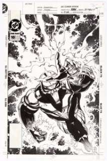 Howard Porter and Robert Jones The Ray #10 Cover Original Art (DC, 1995)....