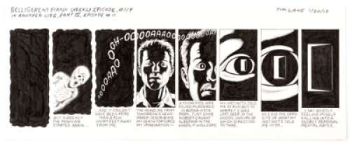 Tim Lane Belligerent Piano Weekly #114 Comic Strip Original Art dated 1-20-13 (2013)....