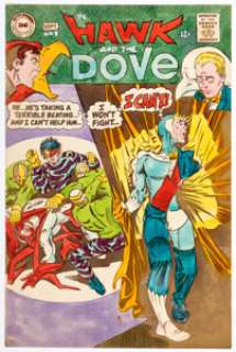 Jack Adler Hawk and the Dove #1 Cover Color Guide (DC, 1968)....