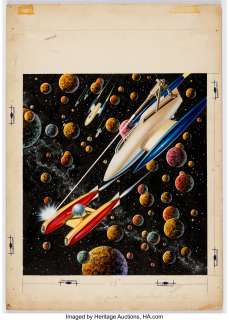 Malcolm Smith | Imagination Science Fiction Cover Original Art (Greenleaf Publishing, 1956). | Heritage