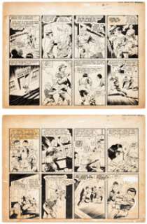 Chesler Comics Artist "Young American" Story Pages Original Art Group of 6 (Chesler, c. 1940s). The - | Heritage