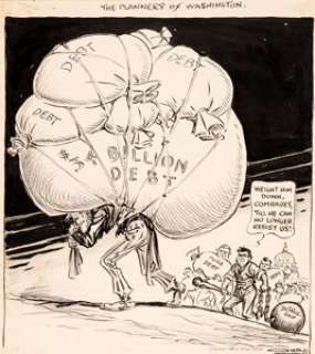 Carey Orr | Chicago Daily Tribune Editorial Cartoon Original Art (Chicago Tribune , 1936). | Heritage