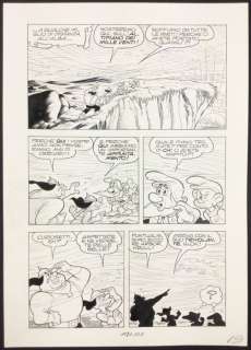 Romano Scarpa | original plate "Biancaneve e i 7 Nani e il Cristallo di Re Arbor", Topolino no. 1571 (1986) | Catawiki