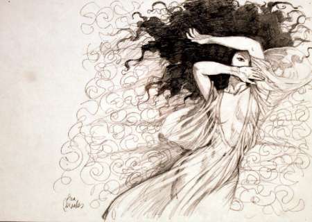 Miralles | Dessin préparatoire au crayon pour la couverture du Tome 4 de | Kahn et Associés