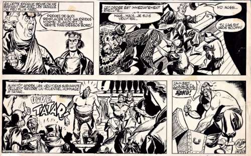 Uderzo | Marco Polo Demi planche originale Ã  l’encre de chine, signée en | Kahn et Associés