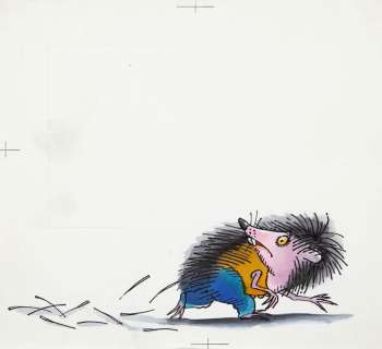 Jerzy Flisak (1930 - 2008) | Jerzy Flisak | "Przygody jeża spod miasta Zgierza", ilustracja do książki Wandy Chotomskiej, Jeż gubi kolce, str. 21, 1984 | Desa Unicum