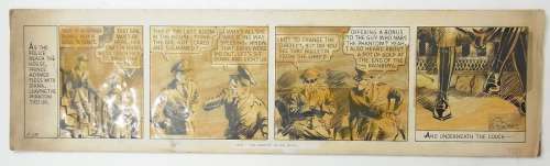 25: Moore, Ray The Phantom, comic strip, 1936, original | Hess Fine Auctions