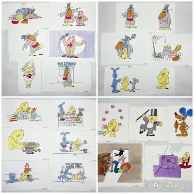 A complete set of original interior artwork for the Henrys Cat book… | misc / divers