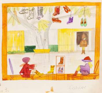 Mieczysław Piotrowski (1910 - 1977) | Mieczysław Piotrowski | Buciki, ilustracja | Desa Unicum