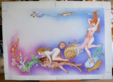 Kremos (Niso Crampons) | Original illustration "Ninfette" | Catawiki