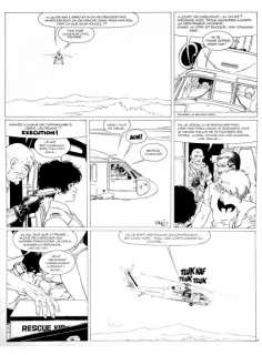 Vance | XIII - Encre de chine pour la planche 41 de l’album "Spads" paru | Coutau Bégarie