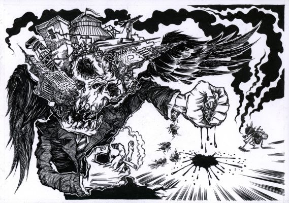 Michał Arkusiński | Robaki, strona finałowa | Galeria Komiksu