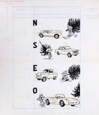 Franquin | Starter, illustration à l’encre de Chine et… | AZ auction