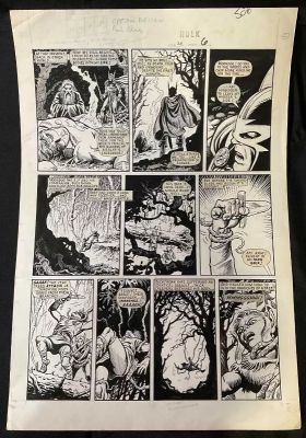 Lot 42 - HULK COMIC #26 Marvel UK (August 1979) Original comic book art of page 2 of the Captain Britain / | Excalibur Auctions