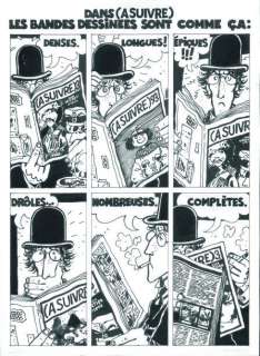 Tardi | Planche originale publicitaire Ã  l’encre de chine pour le magazine | Kahn et Associés