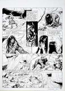 BUDDY LONGWAY. VENT SAUVAGE Encre de Chine pour la planche 30 de cette aventure... | Coutau Bégarie