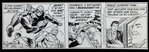 The Amazing Spider-Man Original Comic Strip Art 6-28-1990 | Goldberg Coins & Collectibles