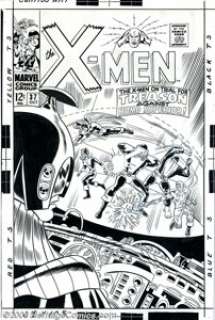 Don Heck and Frank Giacoia - Original Cover Art for X-Men #37 (Marvel, 1967). A pulse-pounding, all-out action - | Heritage