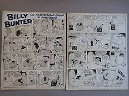 Parlett, Reg - 2 Original pages  - Billy Bunter  - Complete gag  - [1960s]