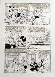 Dalla Santa, Giuseppe | Original plate "Mickey and the burglary at Villa Beldi" (1994) | Catawiki