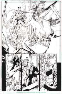 Howard Porter, John Livesay | Dc Universe Online Legends #10 P.19 - Superman Half Splash - 2011 | Anthony’s Comic Book Art