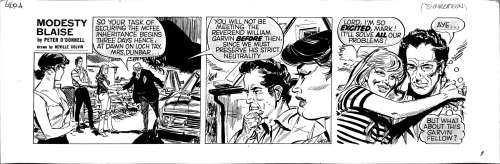 Neville Colvin | Modesty Blaise strip 6169A (1985) | ComicArt.dk