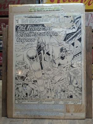 The Legion Of Super Heroes Pat Broderick Original Art Page, Issue 286, 1982