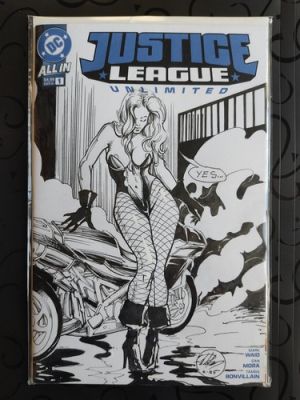 Black Canary Original Art Sketch Cover Variant Blank Justice Comic Book #1 | eBay US (Buy It Now)