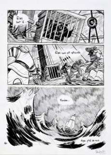 PEDROSA, Cyril (1972... - Lot 293 - Trois Ombres, planche 166 Encre de Chine et mine de...