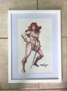Original Colour Illustration By Ernie Chan | Red Sonja  - Signed  - (1973) | Catawiki