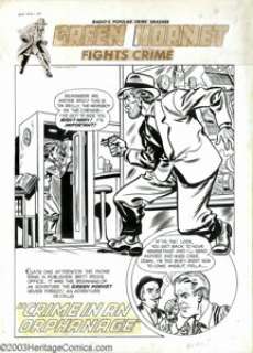 Al Avison - Original Art for Green Hornet Comics #42, Complete 8-page Story, "Crime in an Orphanage" - | Heritage