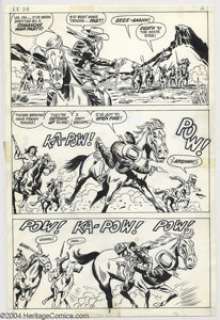 Larry Lieber and George Roussos - Rawhide Kid #114, Group of 8 pages Original Art (Marvel, 1973). Pages written - | Heritage