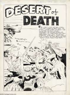 Bill Draut (attributed) - All-New Comics #5, Complete 8-page Story, "Desert of Death" Original Art - | Heritage