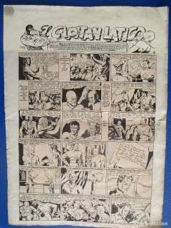 EL CAPITÁN LÁTIGO, COMPLETA: 33 PÁGINAS. JOSÉ GRAU 1944 ( REVISTA SOS 1947). PLANCHAS ORIGINALES.