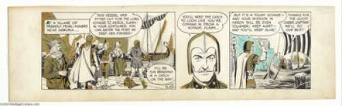 Dan Barry - Flash Gordon Daily Comic Strip Original Art, dated 6-20-56 (King Features Syndicate, 1956). Flash goes - | Heritage