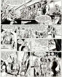 Michel ROUGE - lot 347 - Comanche, Les Fauves, planche originale Ã  l‘encre de chine réalisée pour cet album paru en 1990 chez…