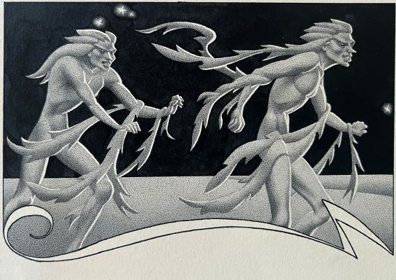 Hannes Bok | The White Sands of Bridesrun Beach (1950) | Shasta/Phoenix