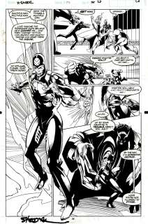 Larry Stroman Al Milgrom - X-Factor #75 P 28 (Multiple Man Battles Mr. Sinister‘s Newest Team of Super-Baddies!) 1991