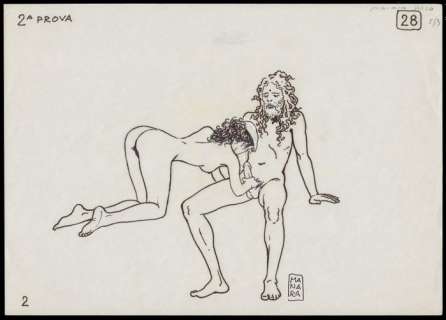 Manara, Milo | Dessin original (p.63)  - Kama Sutra  - (1997) | Catawiki