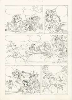 Turconi, Stefano - original unpublished plate for Disney - â€œTopolino e Pippoâ€ | Catawiki