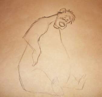 Disney Studios - Original Production Drawing - Baloo - The Jungle Book (1967) | Catawiki