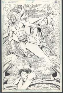 Paris Cullins Bob Lewis | ! Cullins New Gods Splash - Fantastic Dream Sequence Featuring Lightray Issue New Gods # 5 Page 21 | Koch Comic Art