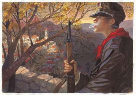 Gibrat | JEAN-PIERRE GIBRAT MATTÉO, Futuropolis Alcetria, illustration originale réalisée... | Daniel Maghen Enchères