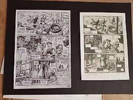 Loisel, Régis / Tripp, Jean-Louis - Planche crayonnée + planche originale - Planche 53 - Magasin Général T7 - (2011) 