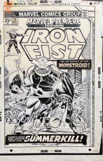 Gil Kane John Romita Sr. - Marvel Premiere 24 Cover (Marvel, 1975) Romita Sr Inks!